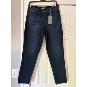 Wit & Wisdom Sophie High Rise Absolution Ankle Jeans Dark Wash Blue 14 NWT